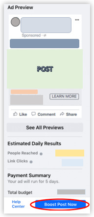 Fb - ad post which helps in content marketing