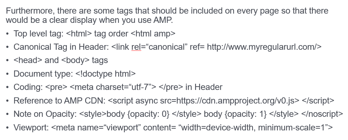 AMP Implementation