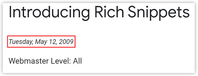 Introducing Rich snippets 
