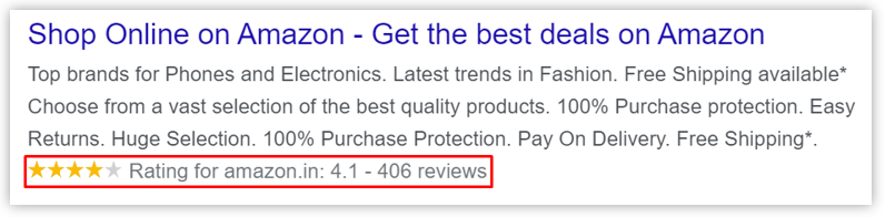 Rich snippets example