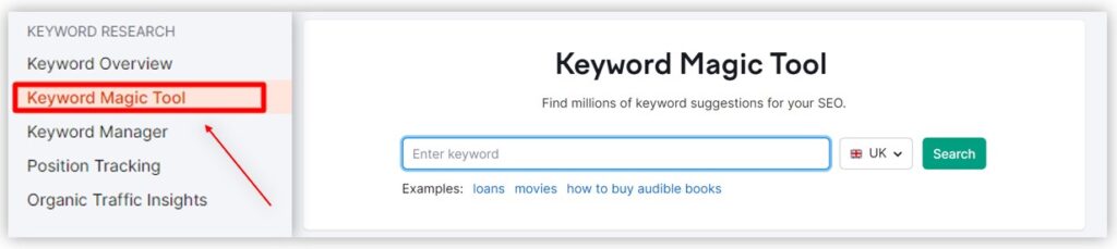 Keyword research for blog post