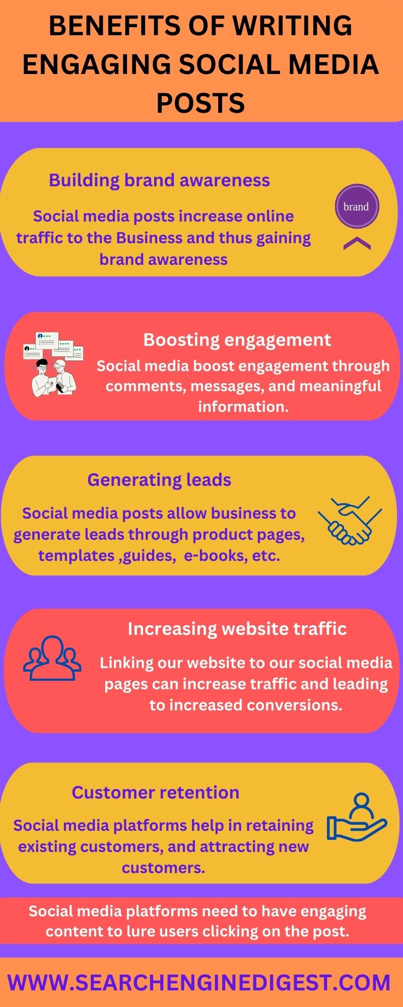 benefits of writing engaging social media posts